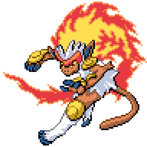 Infernape in Pokemon Infinite Fusion - infinite-fusion-calculator.com