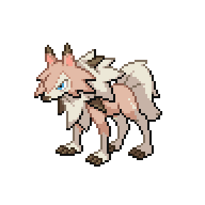 Lycanroc in Pokemon Infinite Fusion - infinite-fusion-calculator.com